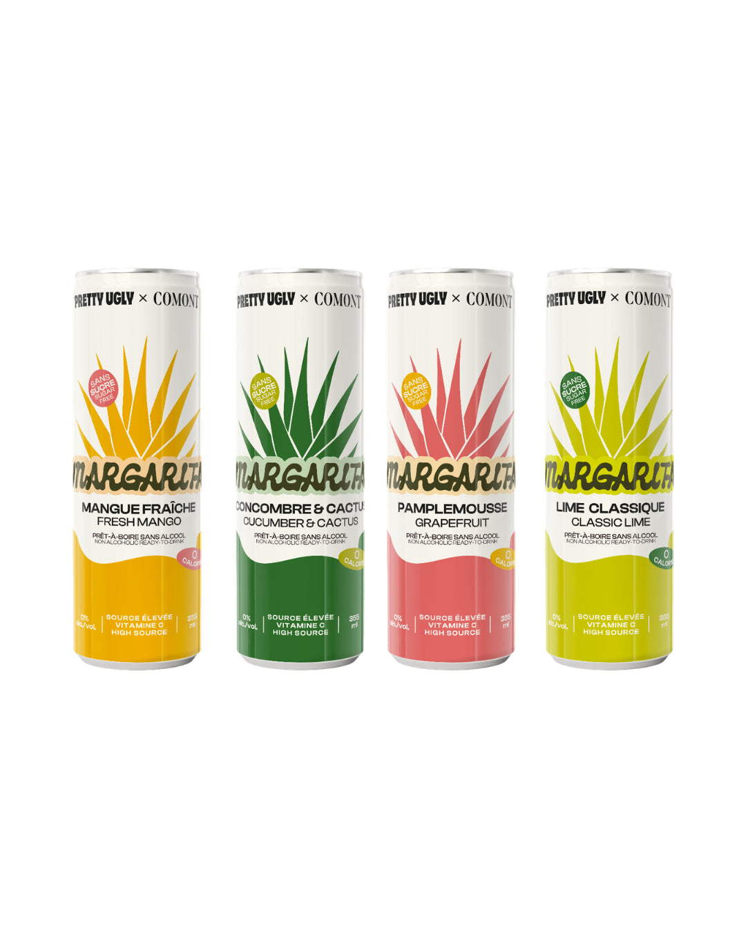 Caisse de 24 margaritas sans alcool Pretty Ugly x Comont