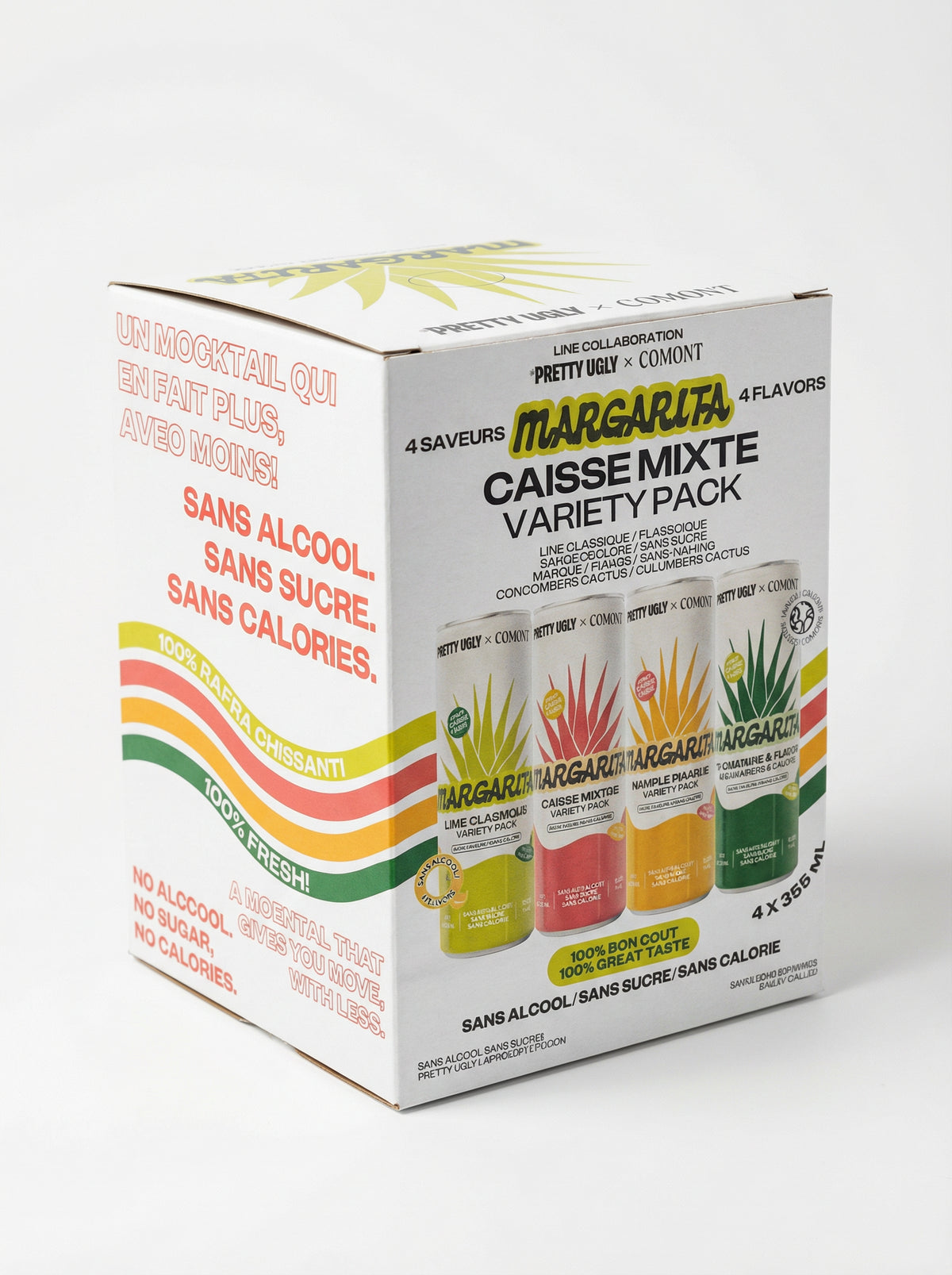 Caisse mixte de 4 margaritas sans alcool Pretty Ugly